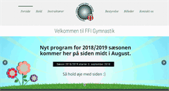 Desktop Screenshot of ffi-gymnastik.dk