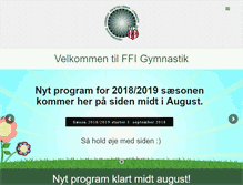 Tablet Screenshot of ffi-gymnastik.dk
